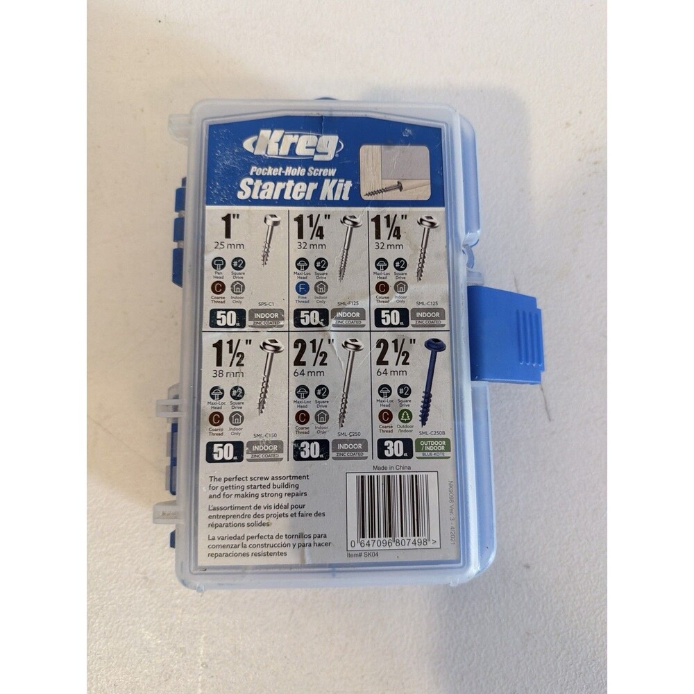 KREG Pocket-hole Screw Starter Kit-used
